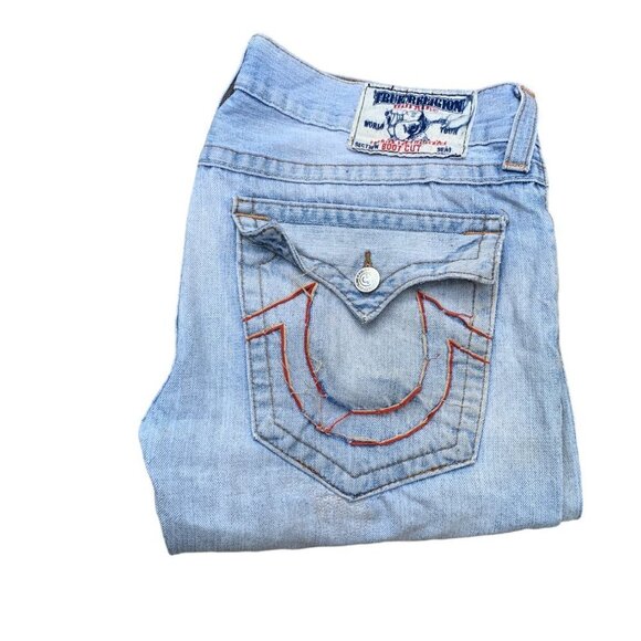 Vintage True Religion Jeans Size 34 BOOT CUT Blue - Picture 4 of 9